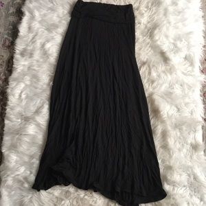 Banded maxi skirt